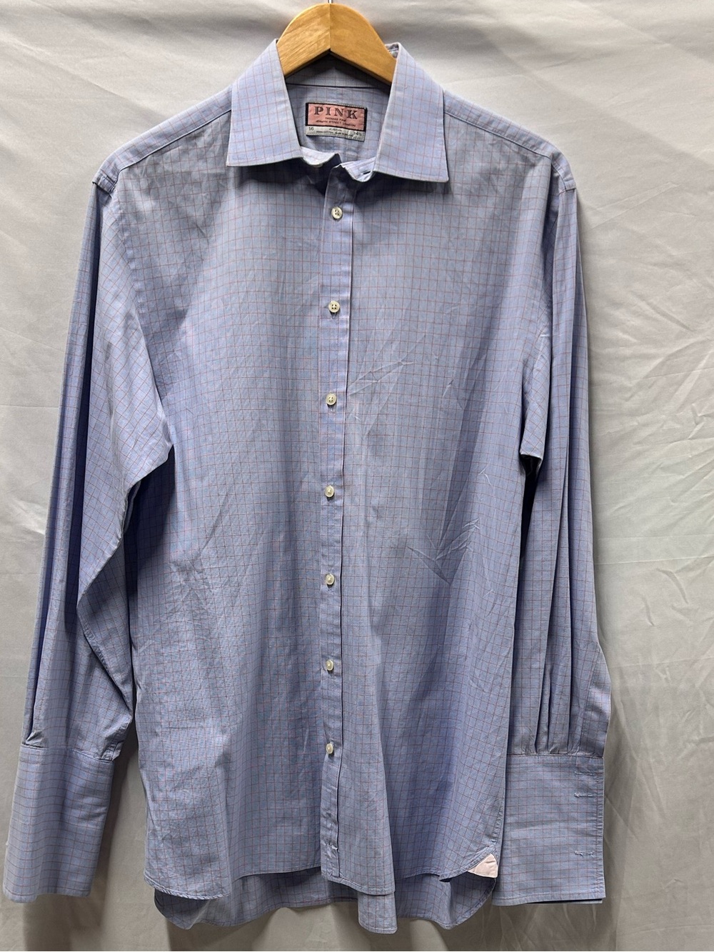 Jeremiah Pink Light Blue Men's Dress Shirt - Size 16
